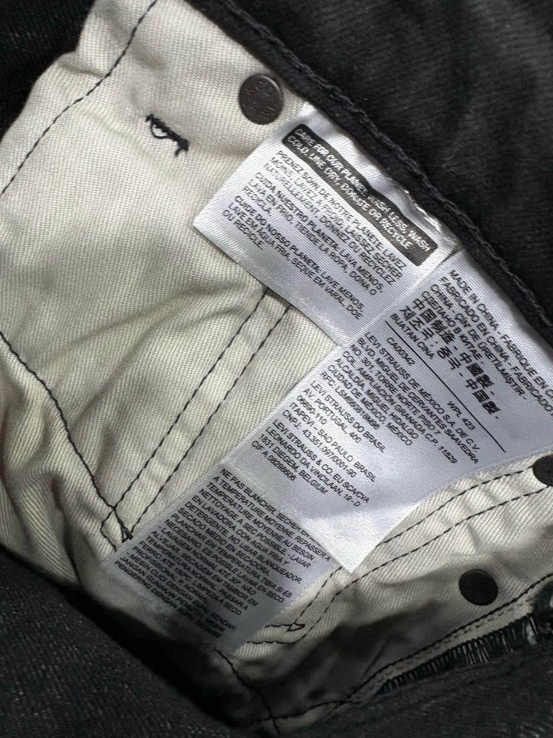 리바이스 511 흑청  W28 L32 상품이미지5