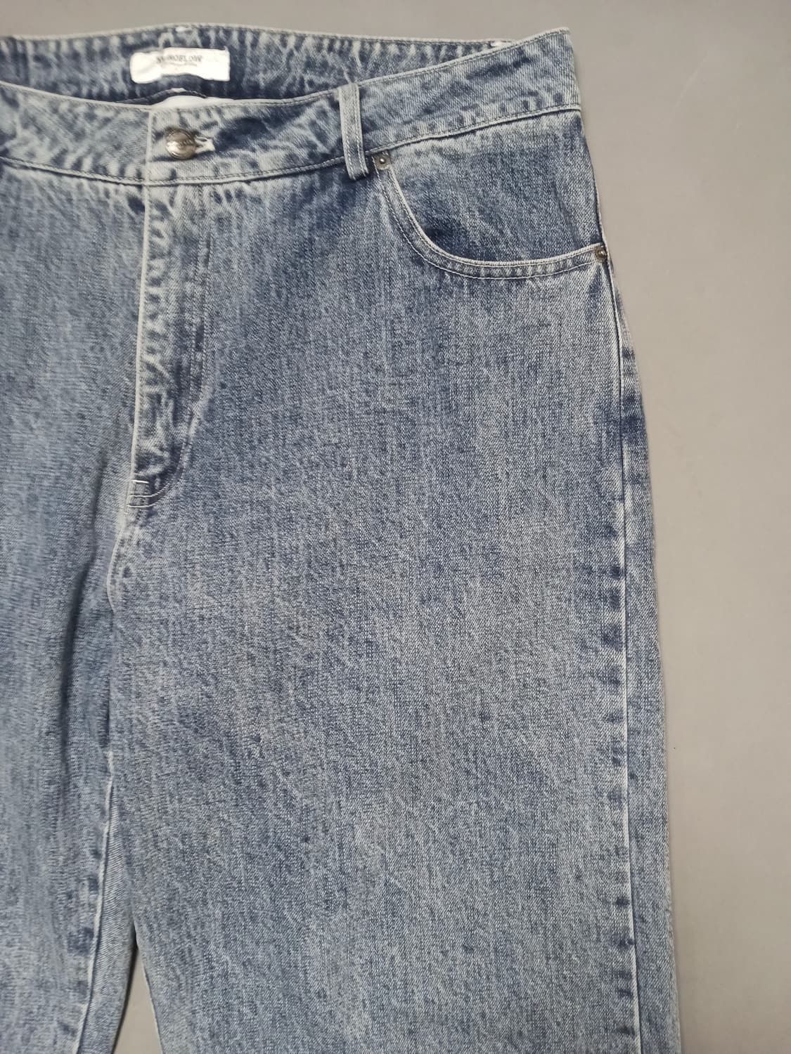 [35] 모노플로우 스톤워싱 와이드진 청바지 상품이미지4