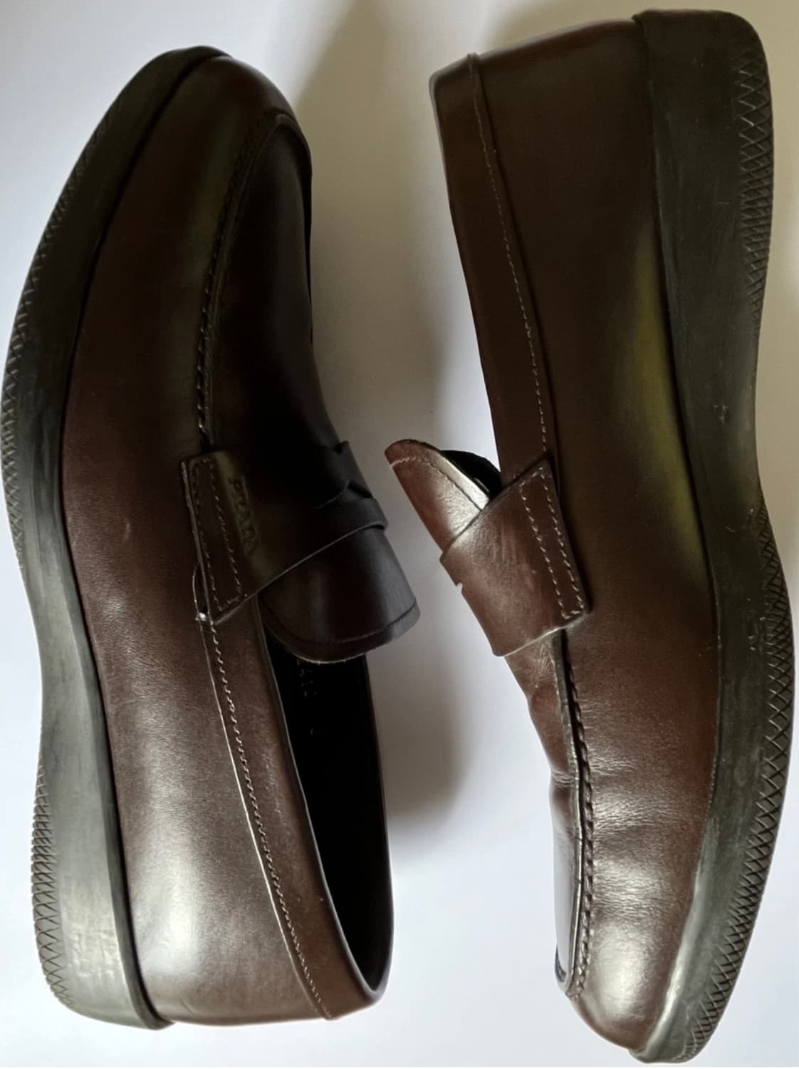 프라다 스포츠 빈티지 로퍼 uk6 250-255 아메리카컵 레드윙 상품이미지1