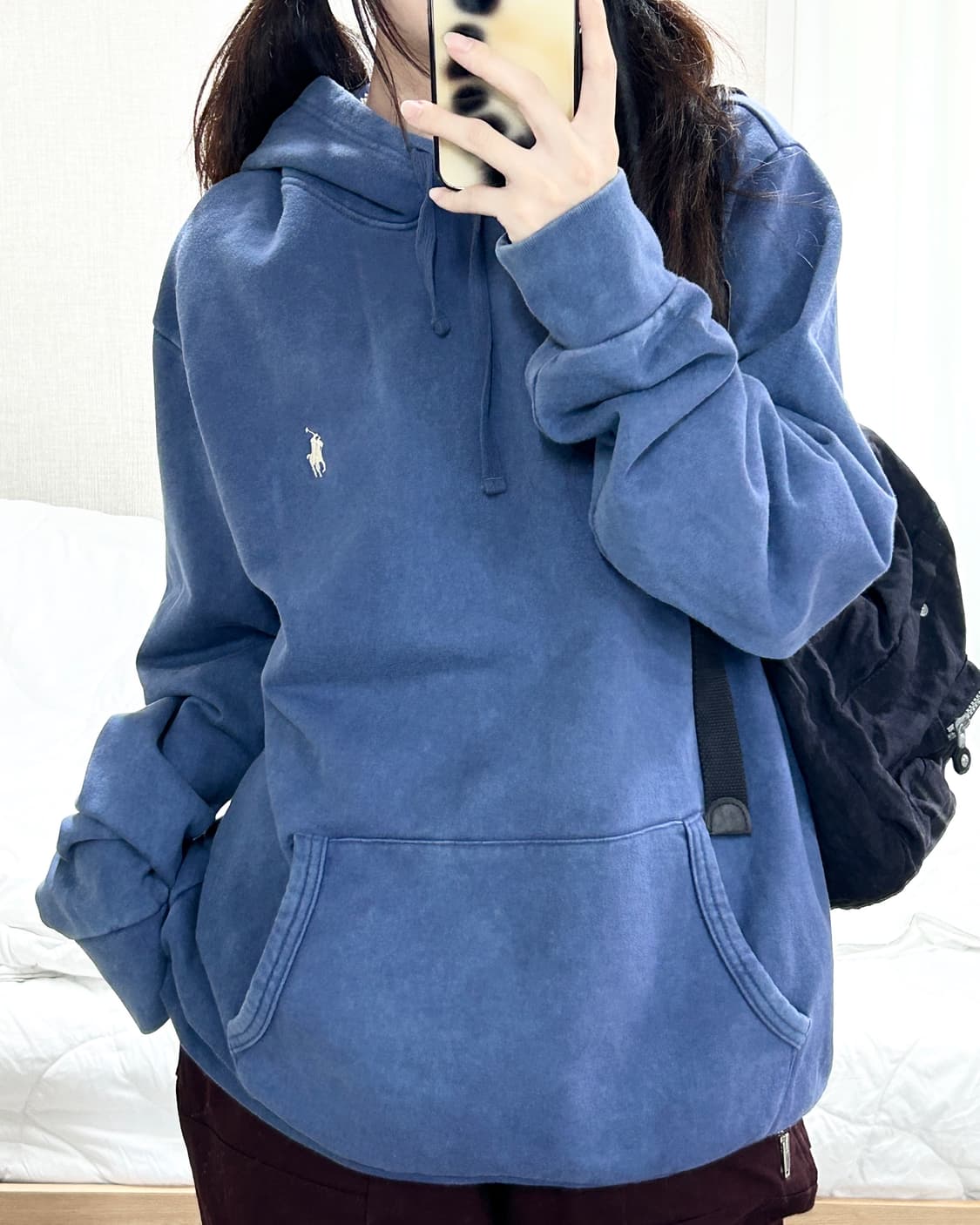 폴로 신형 블루 워싱 후드 상품이미지2