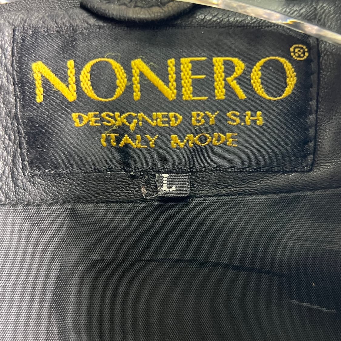 VTG 빈티지 블랙 양가죽 하이넥 봄버 자켓 L 상품이미지3