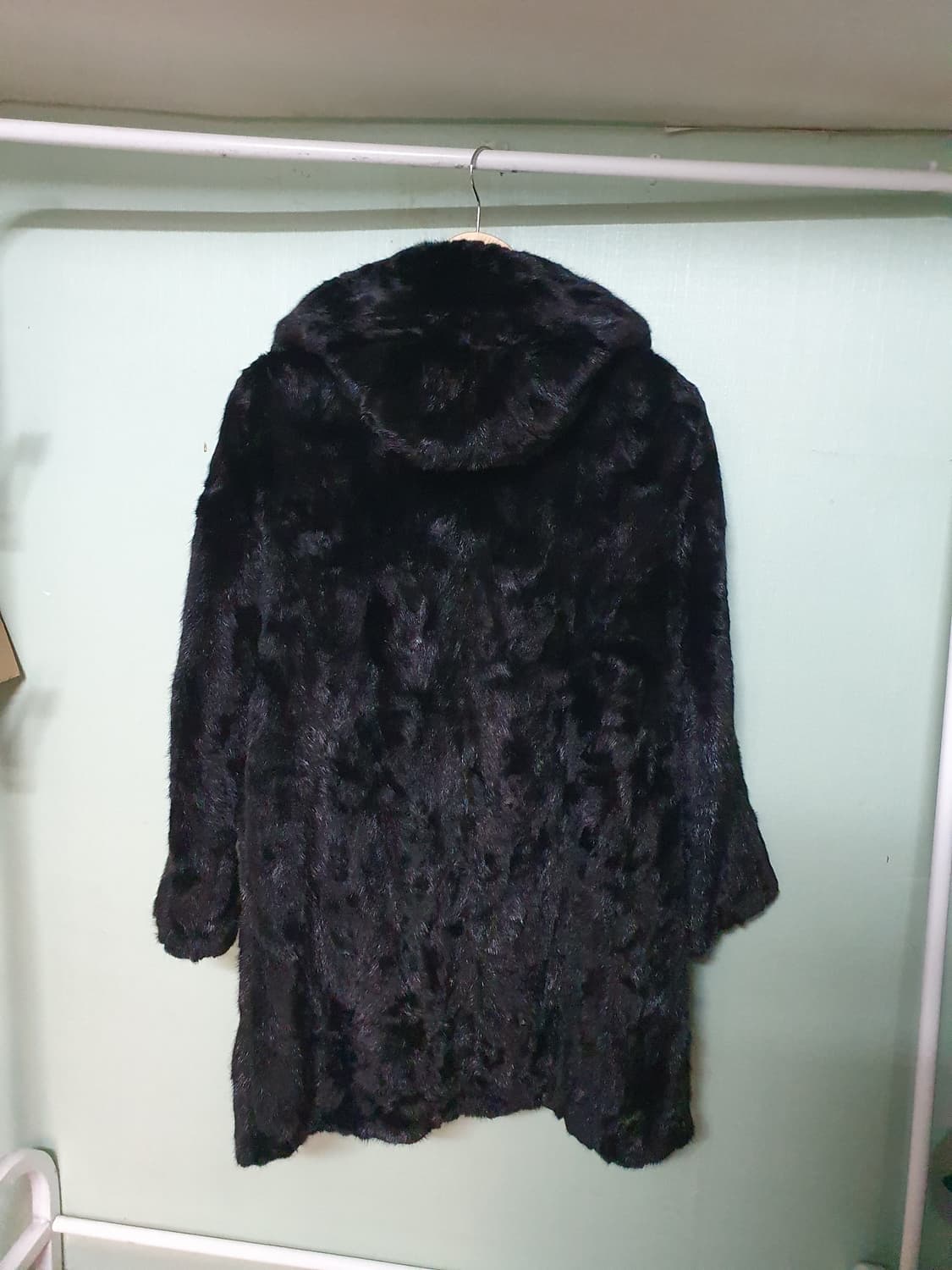 진도 끌레베 밍크 후드 코트 66 상품이미지9