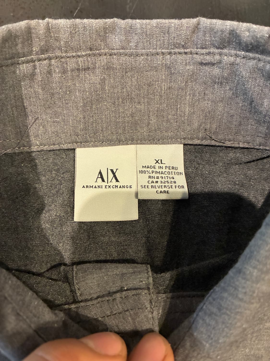 XL) 알마니 익스체인지 코튼 셔츠 코이세이오 상품이미지2