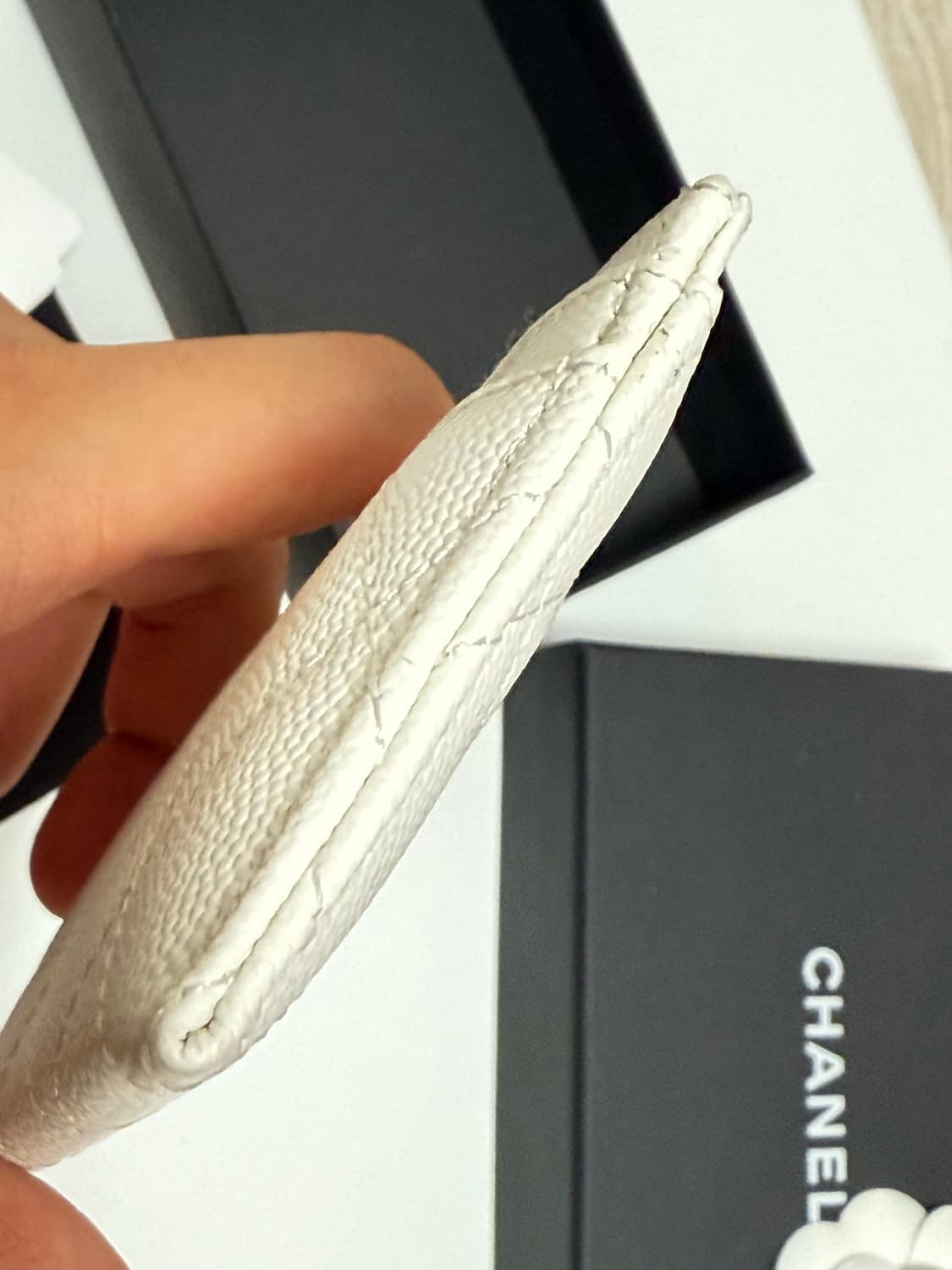 샤넬 클래식 캐비어 금장 카드지갑(풀구성) 상품이미지4