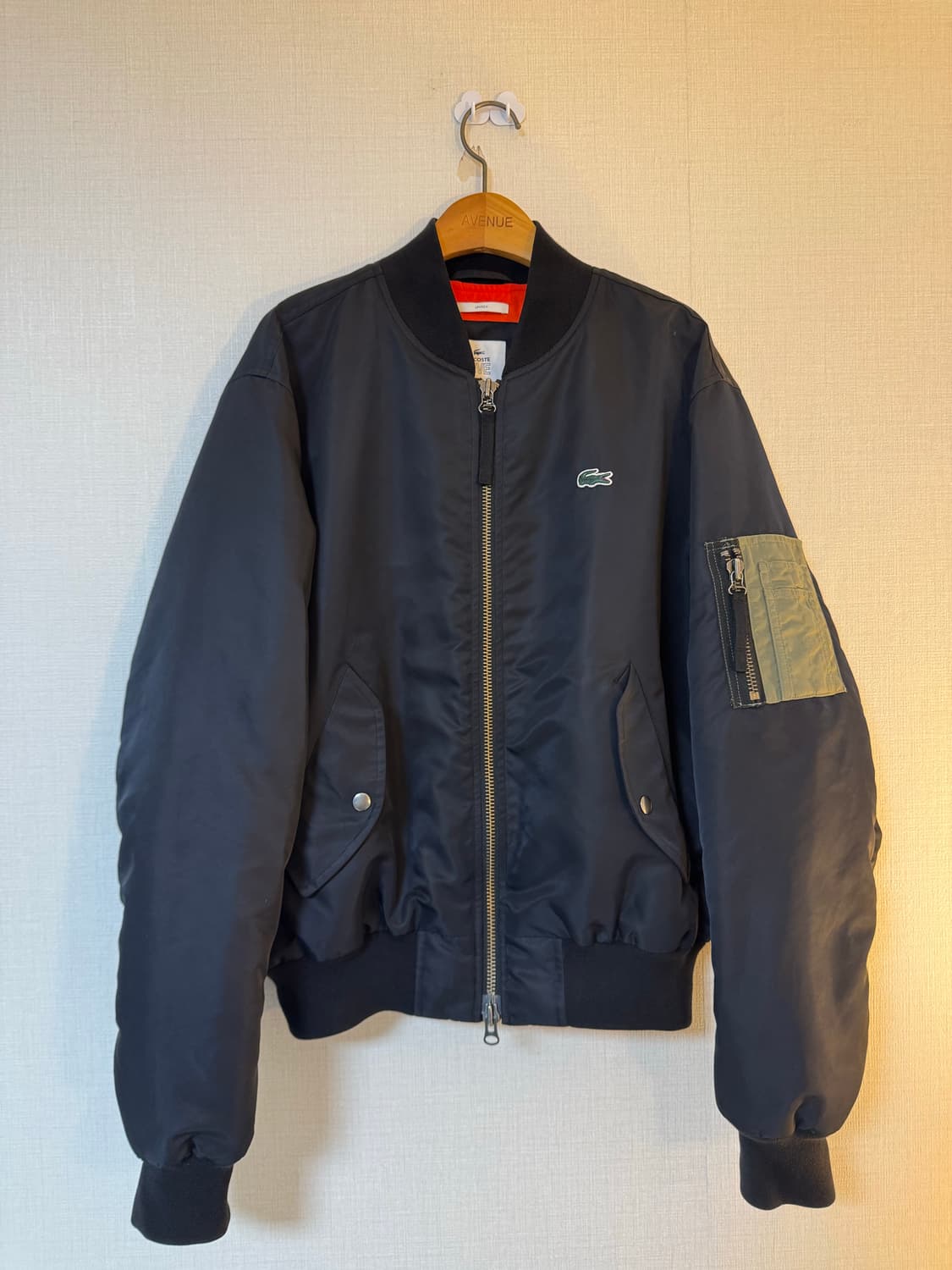 [M]라코스테 블랙 봄버 자켓 ma-1 상품이미지3