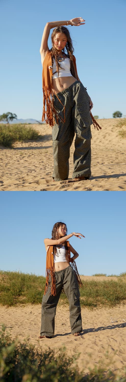 에즈이프캘리 레오파드 팬츠 상품이미지2