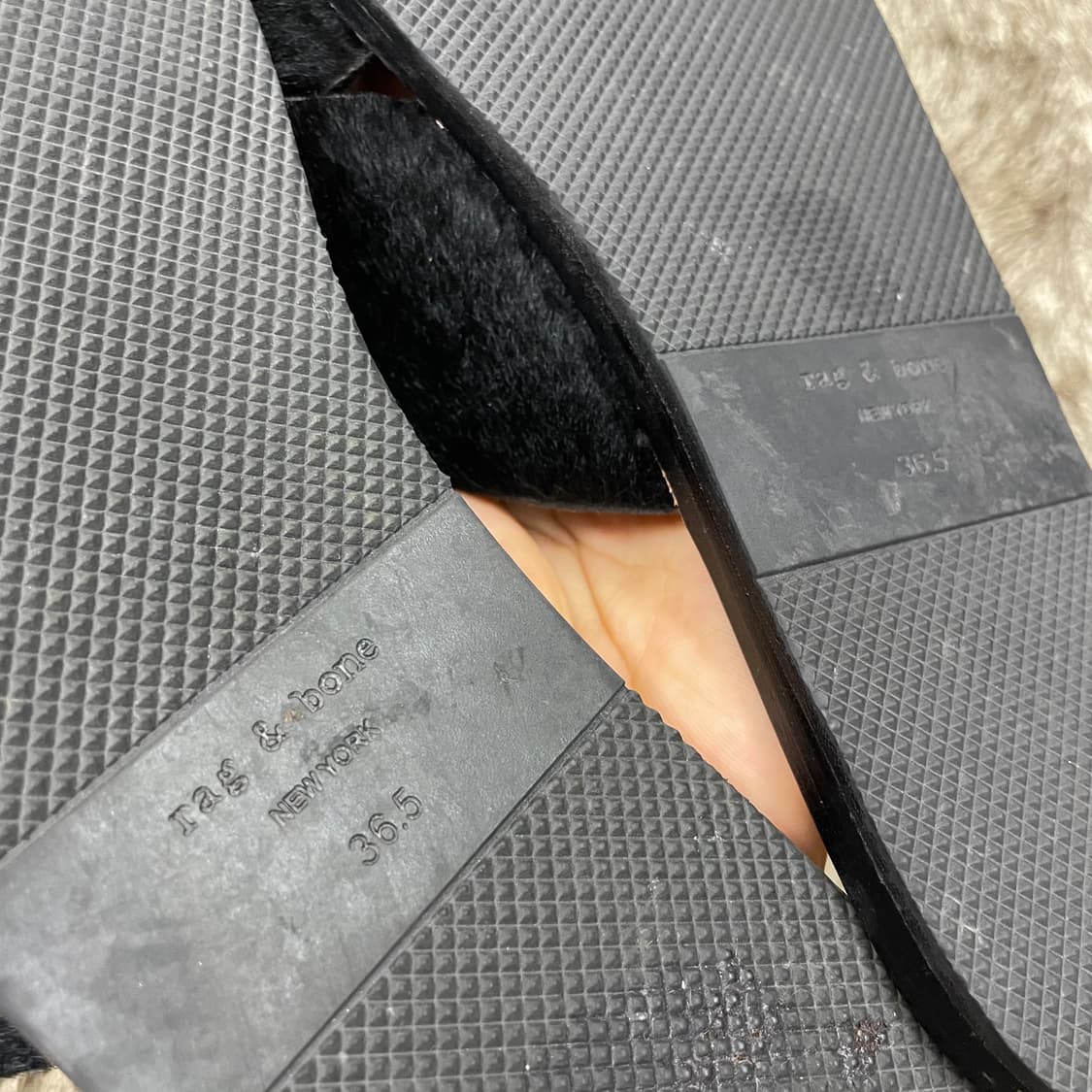 랙앤본 Rag & Bone 블랙 크로스 스트랩 샌들 36.5 상품이미지6