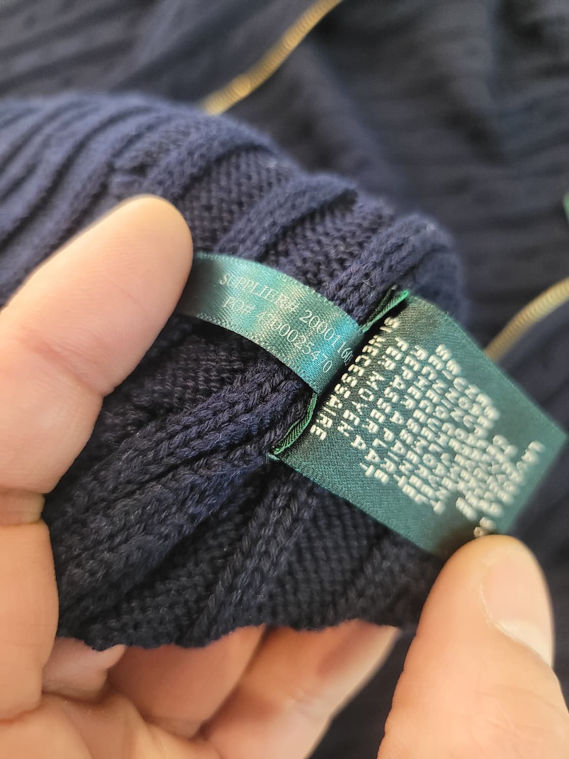 XL랄프로렌 금장자수 집업 가디건  상품이미지9