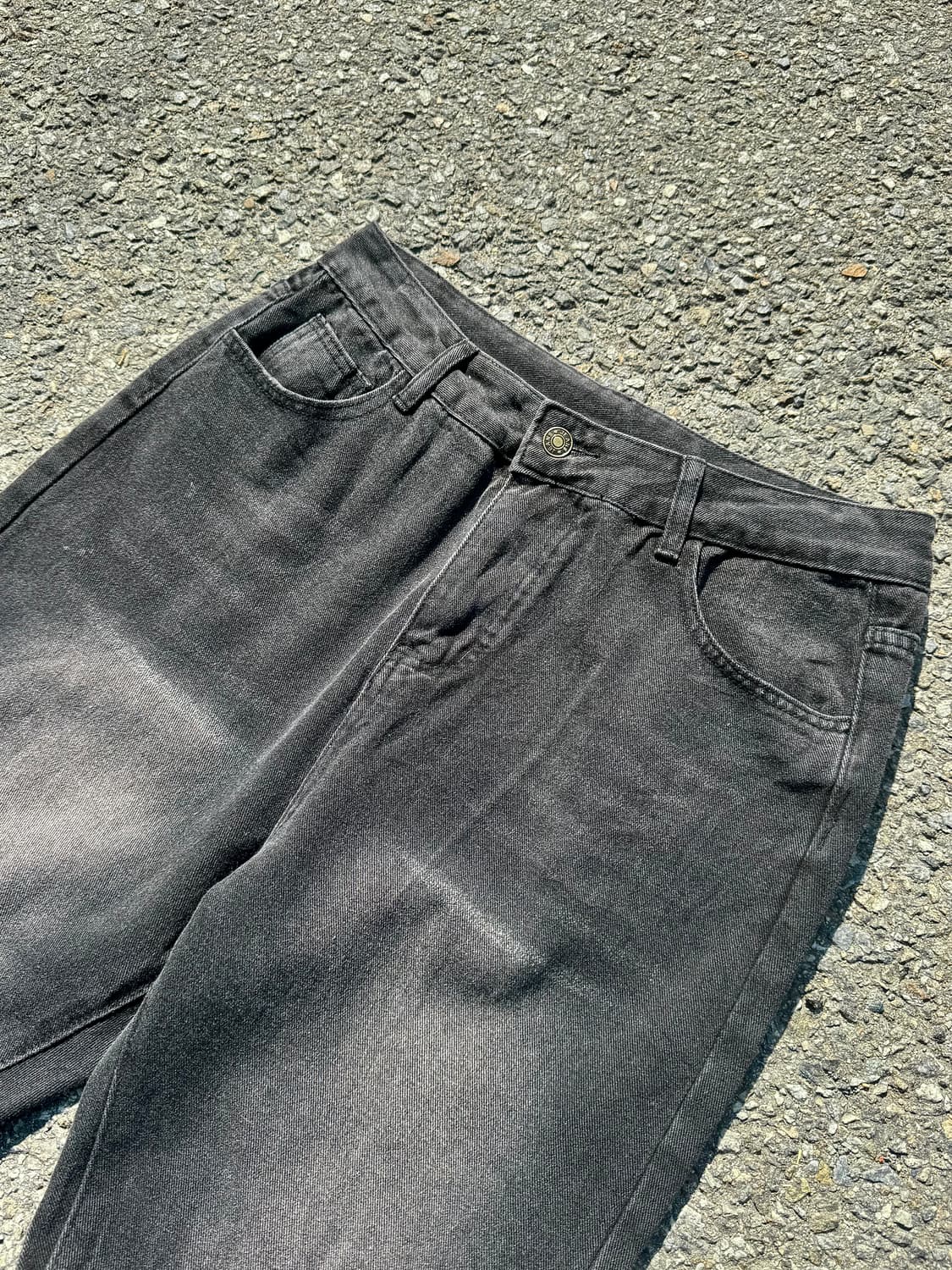 Black Denim Boot-cut Pants 상품이미지2