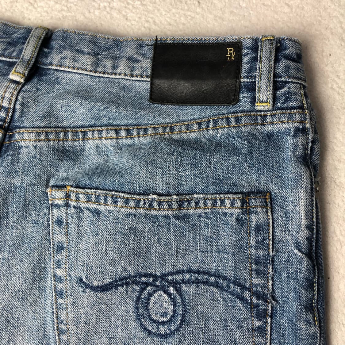 R13 D'ARCY LOOSE JEANS, LENA BLUE 상품이미지6