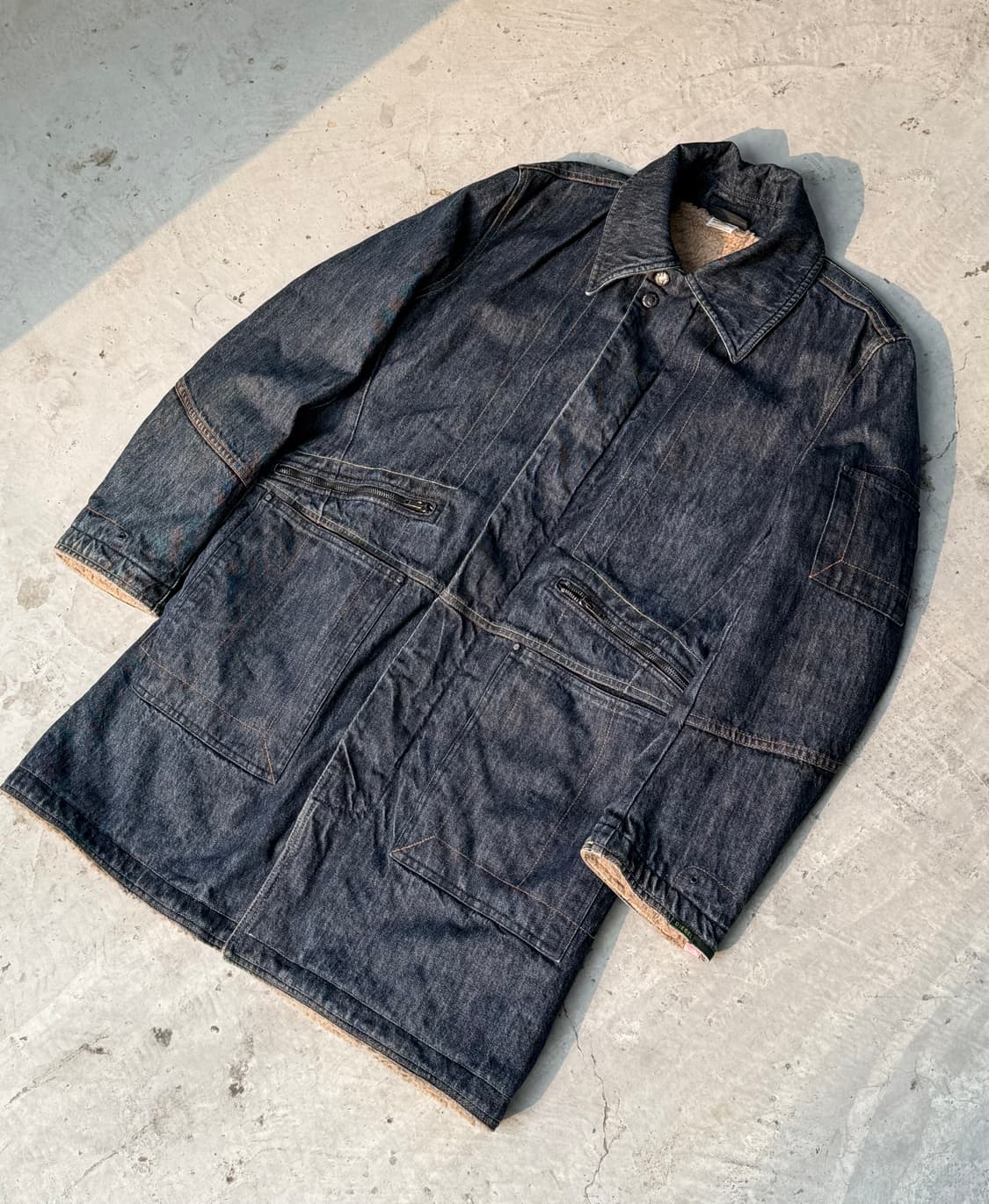 00s 디젤 데님 쉐르파 코트 자켓 상품이미지1