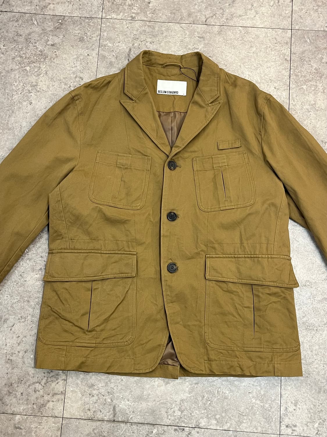 비슬로우 스탠다드 코튼 워크 자켓 카멜 L #csz2351 상품이미지5