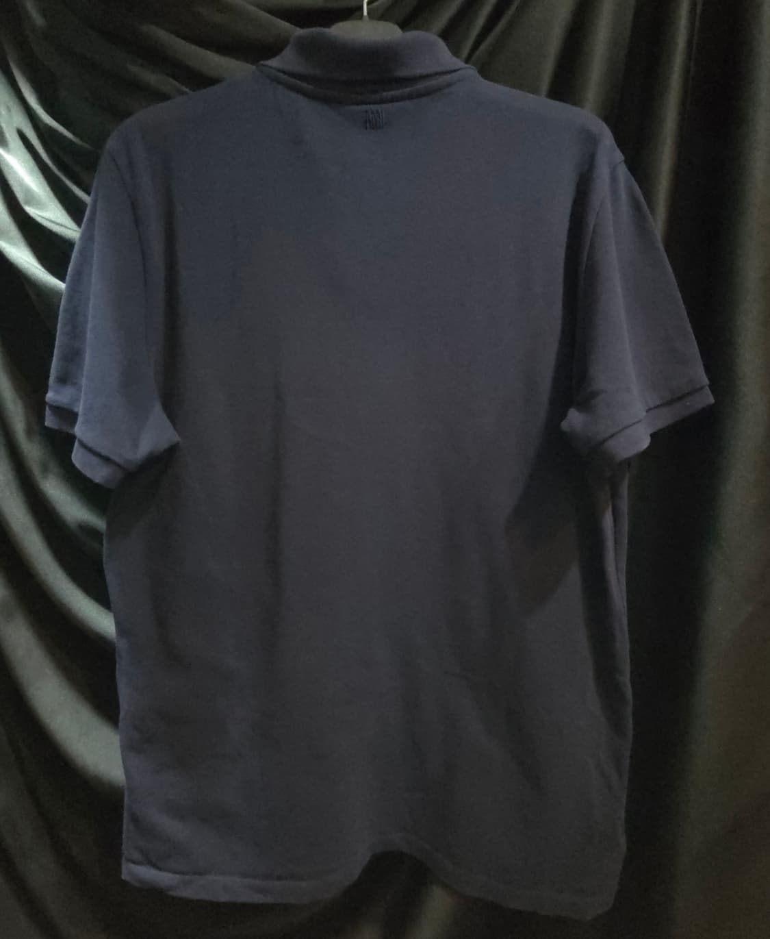 아미 스몰 하트 로고 반팔 폴로 셔츠 네이비 상품이미지3