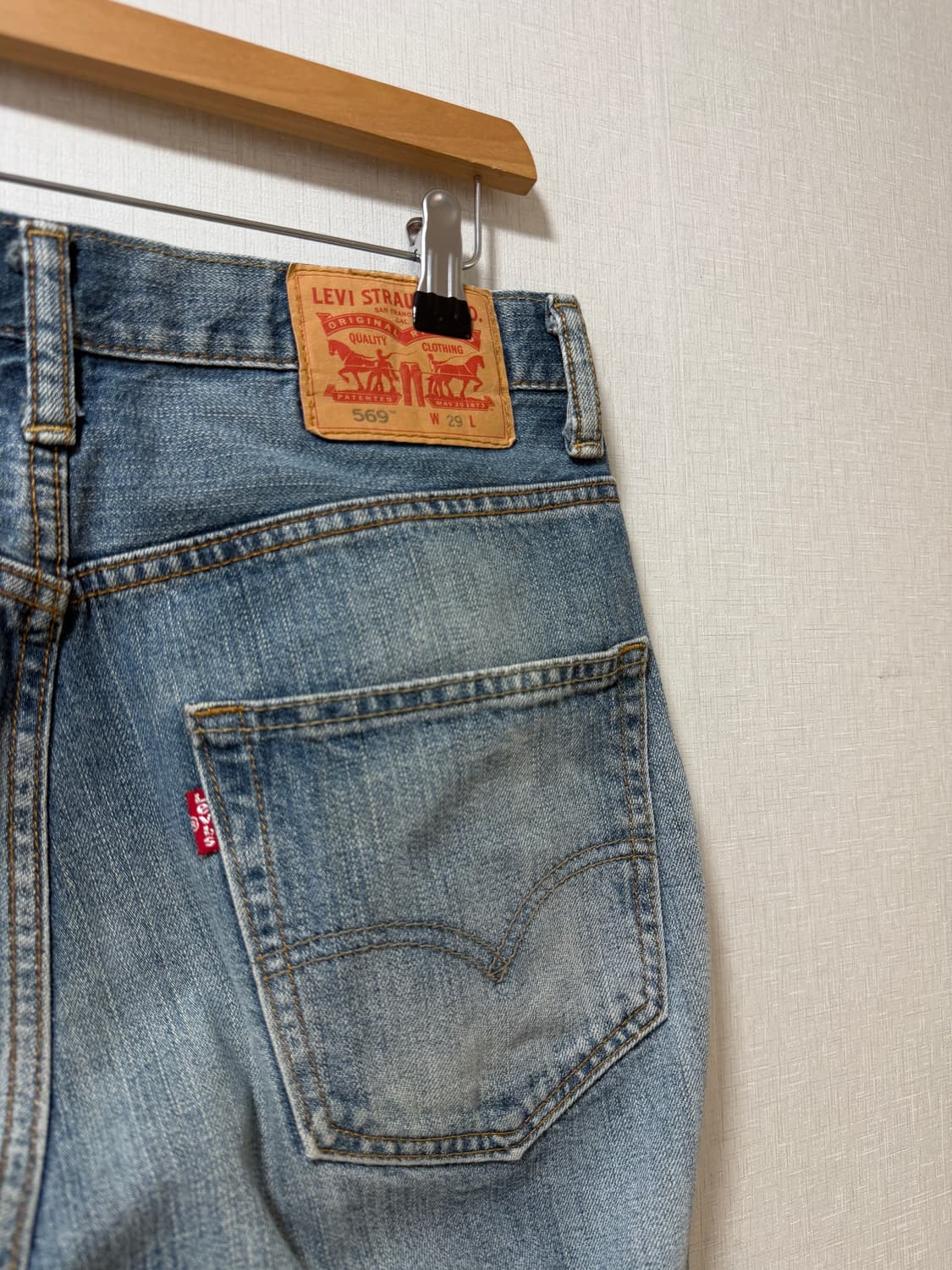 리바이스 569 데님반바지 상품이미지3