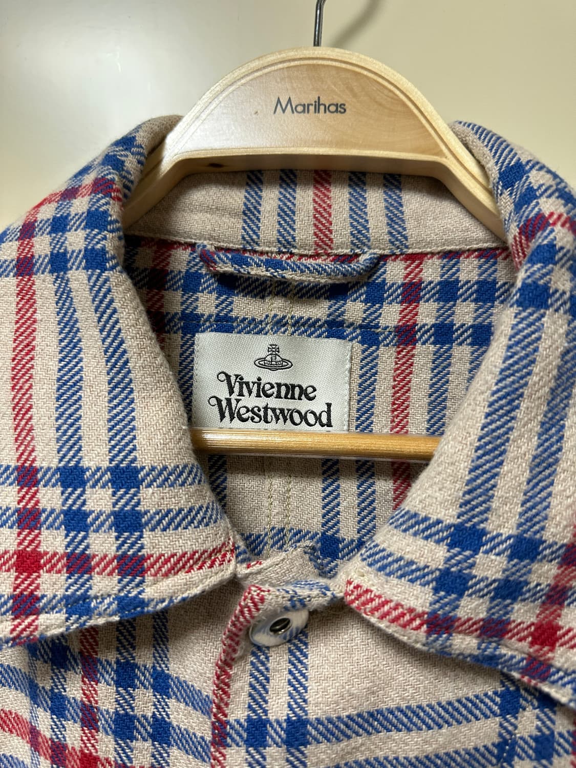 비비안웨스트우드 체크 루즈핏 셔츠  상품이미지5