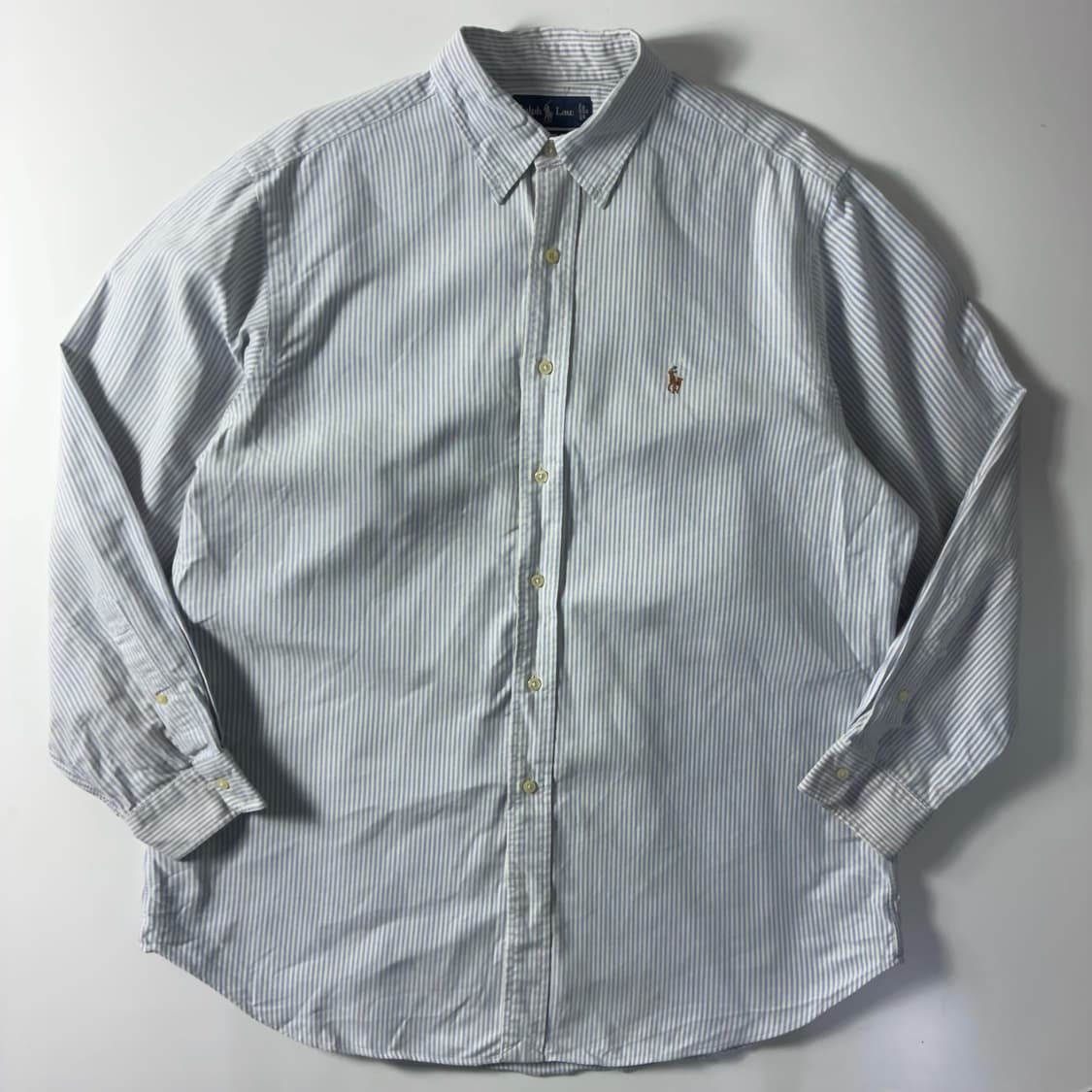 Polo  폴로 랄프로렌 자수 코튼 스트라이프 셔츠  상품이미지1
