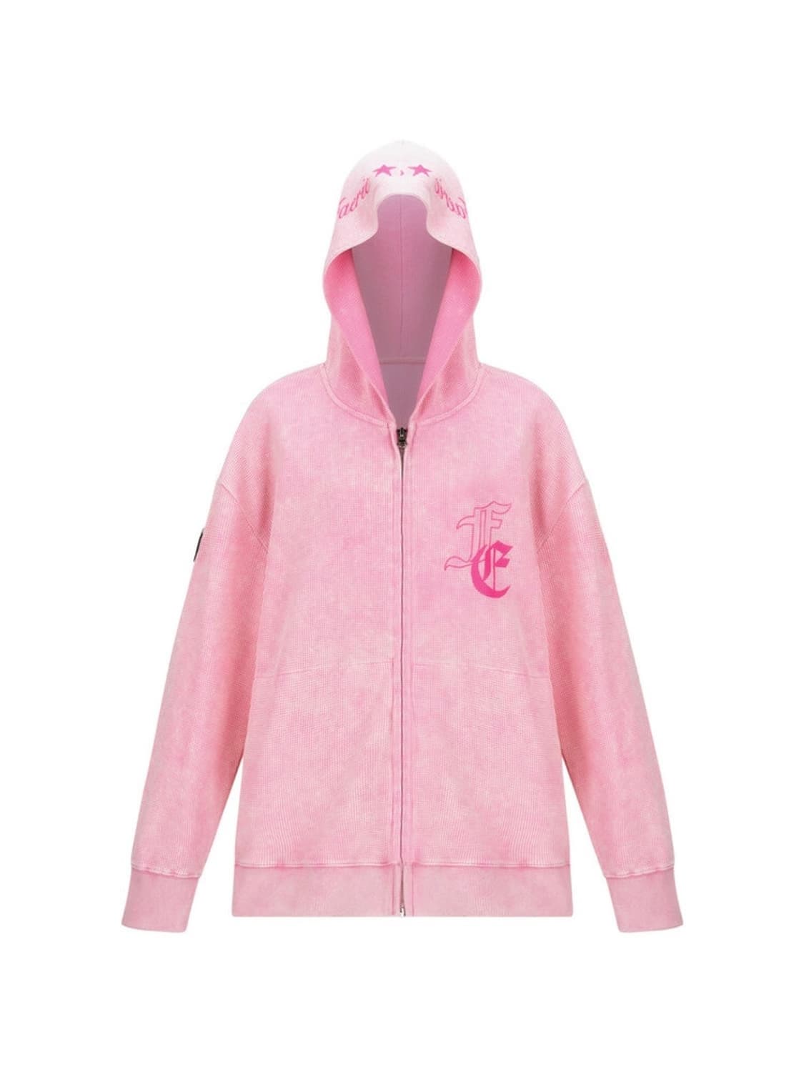 샵페어리 워싱 와플 후드집업 상품이미지2