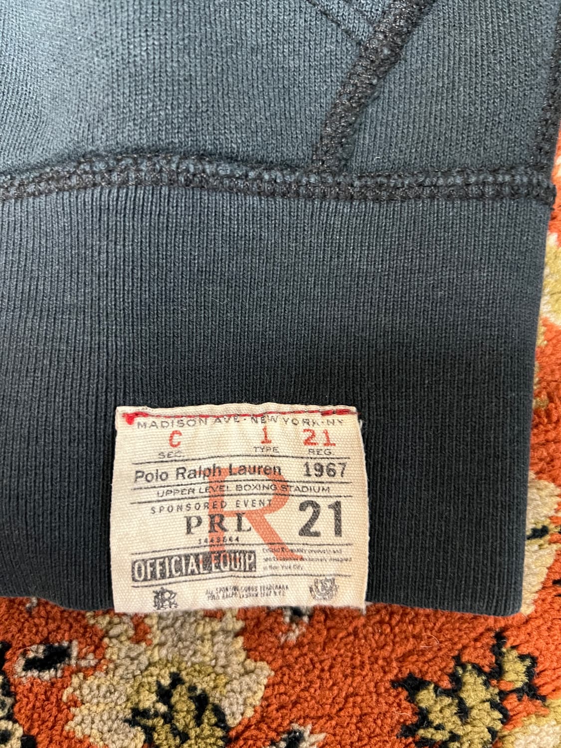 [L] 폴로 랄프로렌 투웨이 빈티지 블랙 후드집업 상품이미지2