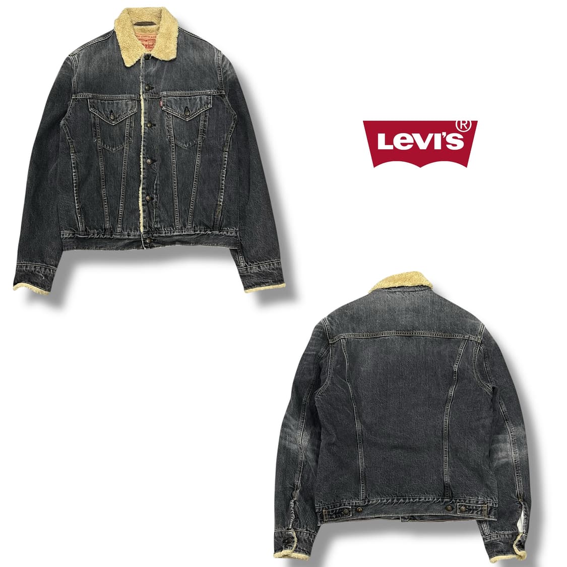 리바이스 셰르파 흑청 데님자켓 s08672 상품이미지1