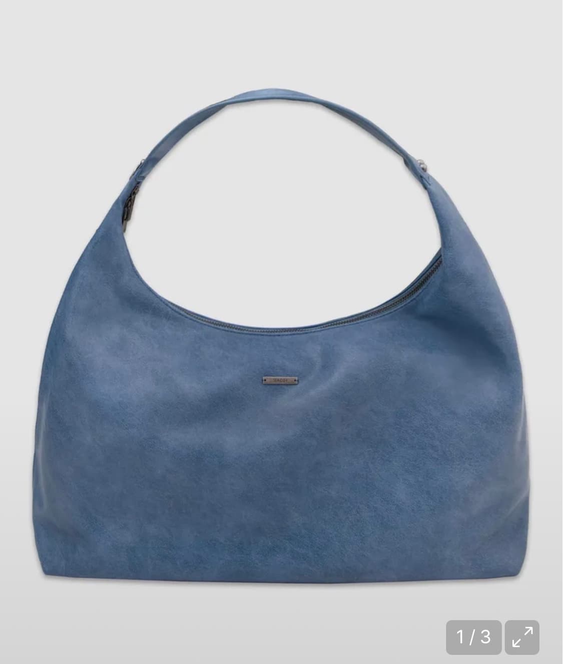 마코이 스탠다드 클래식 호보 레더 디어 숄더 백 [블루] 상품이미지1