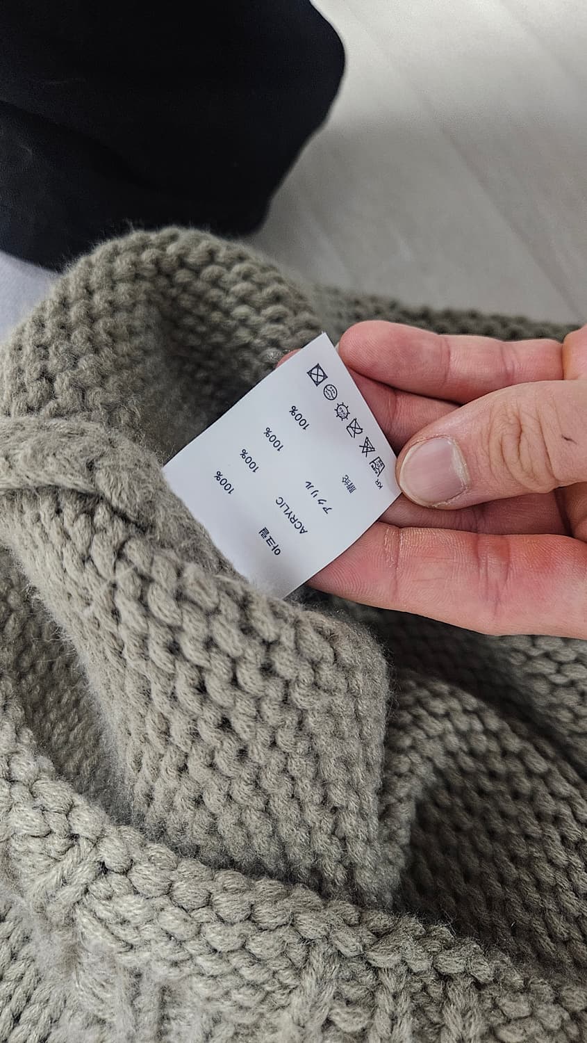 오와이 하트 스티치 니트 상품이미지3