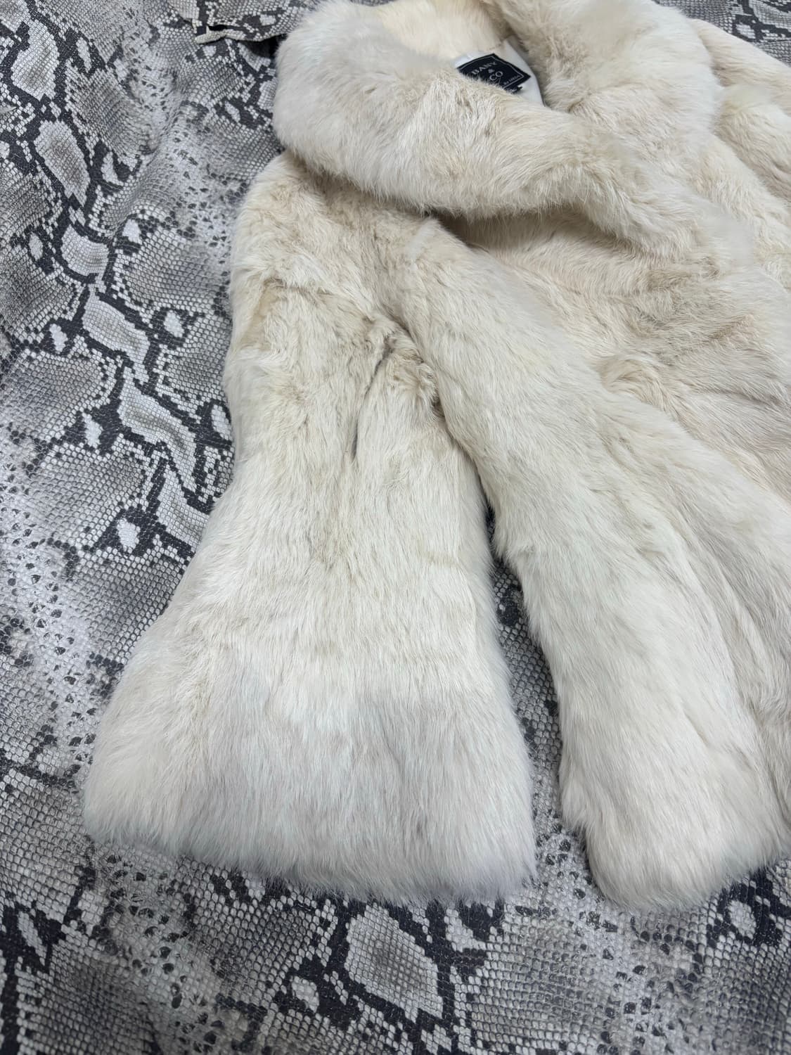 Y2K Rabbit Fur Jacket 상품이미지5