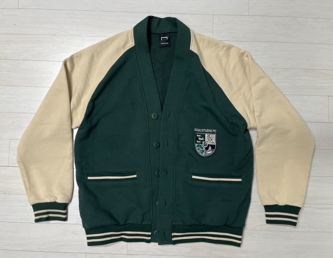 골스튜디오 스웻 가디건 (그린) L 상품이미지1