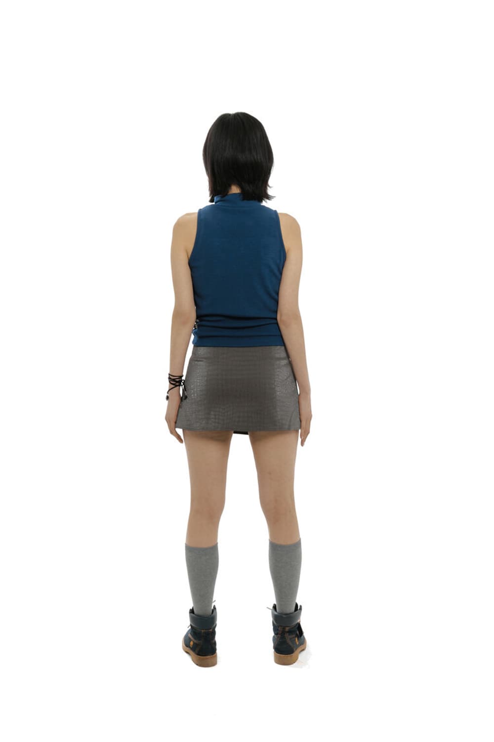 카시코 레더 랩 스카트 그레이 카키 M 상품이미지4