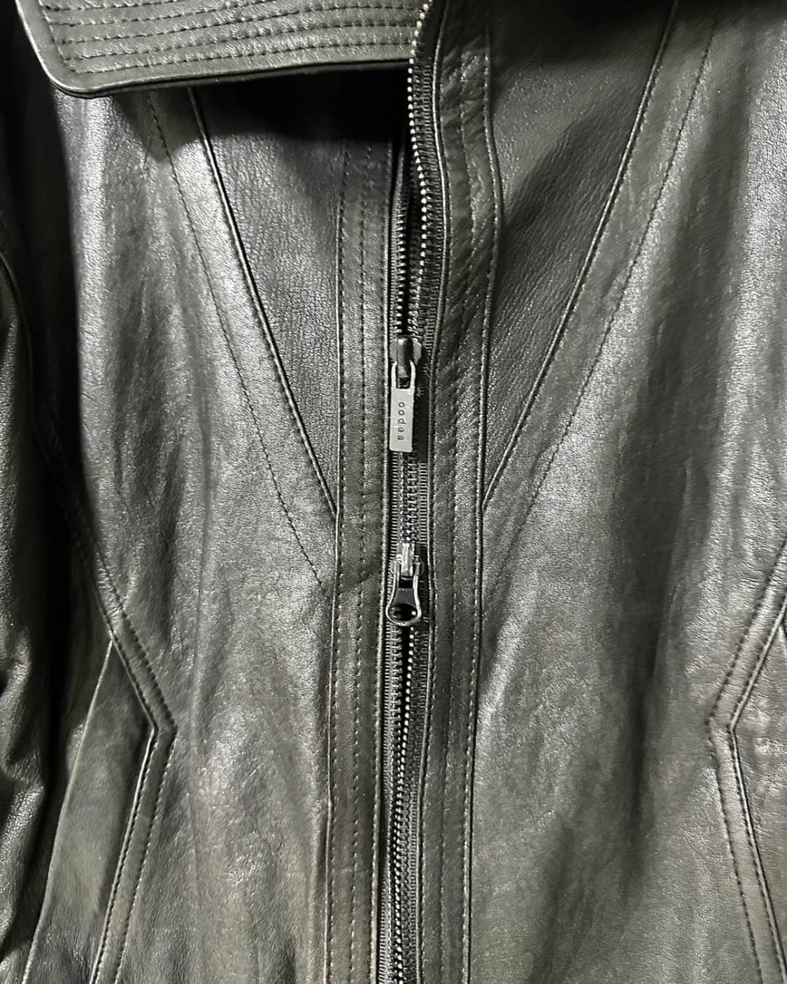 codes combine 00's 하이넥 램스킨 레더자켓 상품이미지3