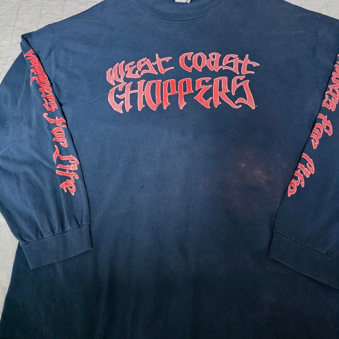 [2XL] 빈티지 WCC 웨스트 코스트 차퍼스 폰트 롱슬리브 네이비 상품이미지2