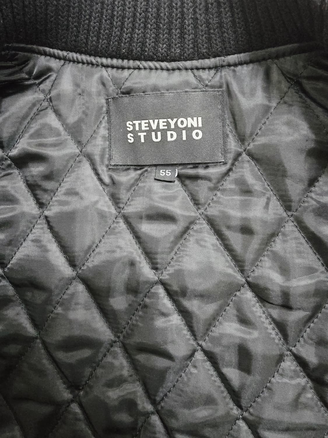 스티브요니 스튜디오 블랙 가죽 블루종55 상품이미지8