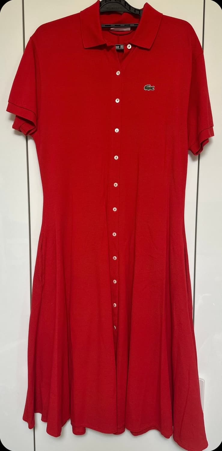 라코스테 레드 반팔 셔츠 pk 원피스 상품이미지3