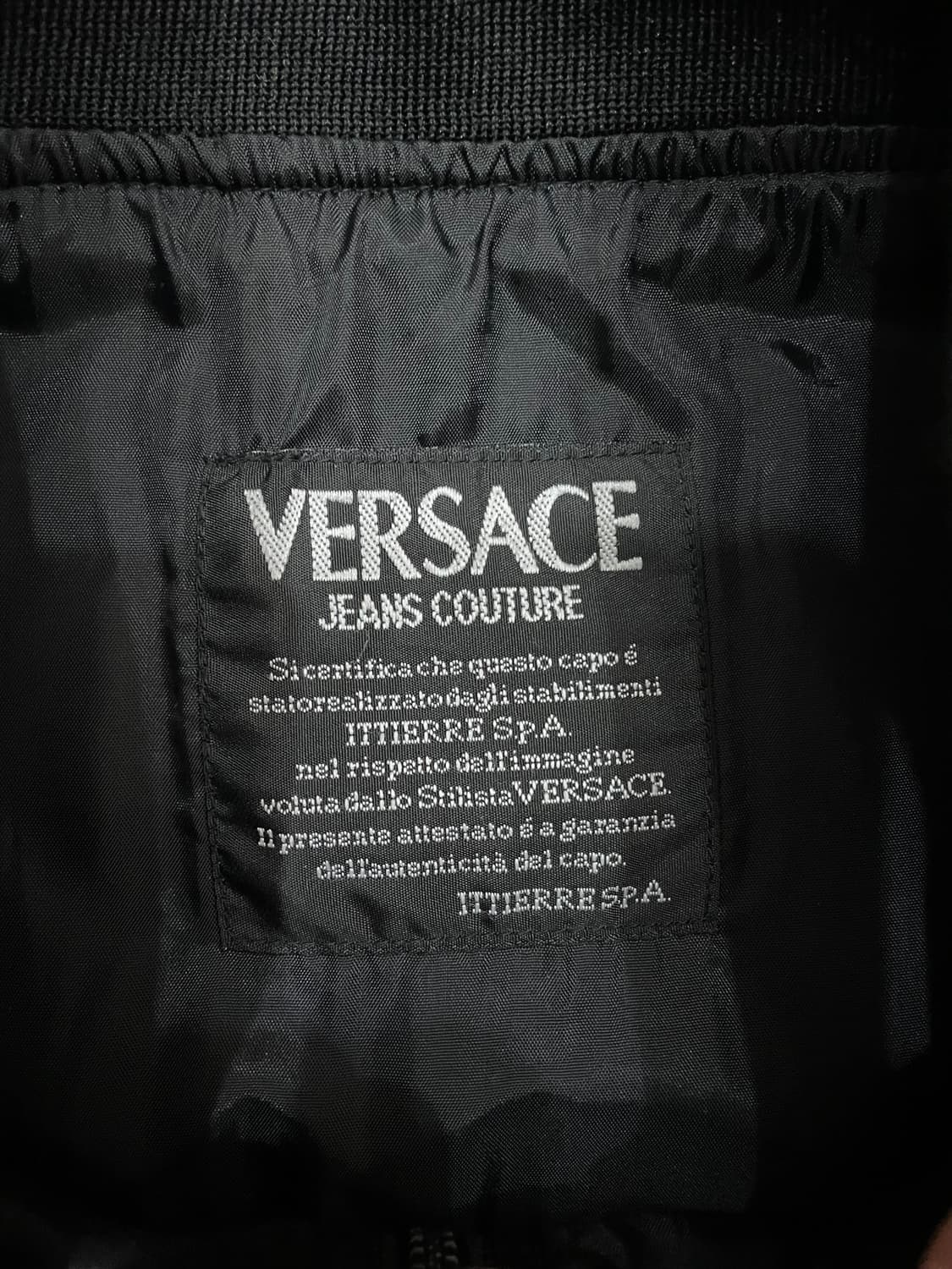 베르사체 진스 꾸뛰르 메두사 헤드 바시티 봄버 자켓 블랙 상품이미지9