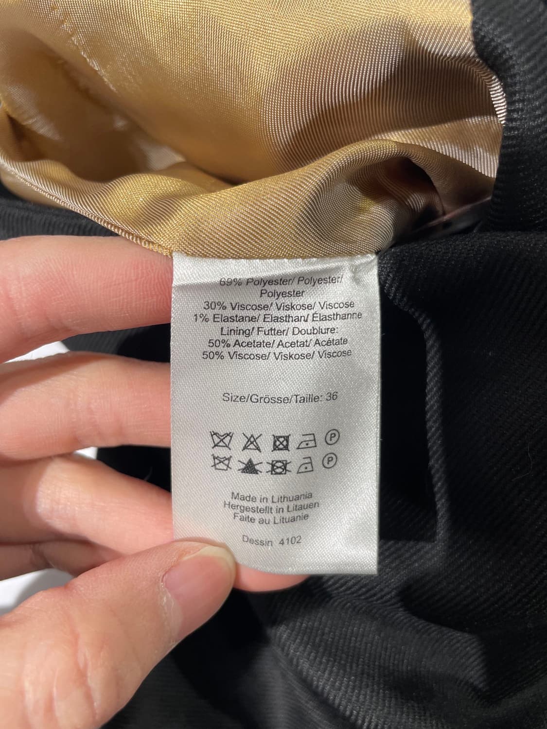 바움 운드 페르드가르텐 블랙 슬릿 포켓 미디스커트 상품이미지8