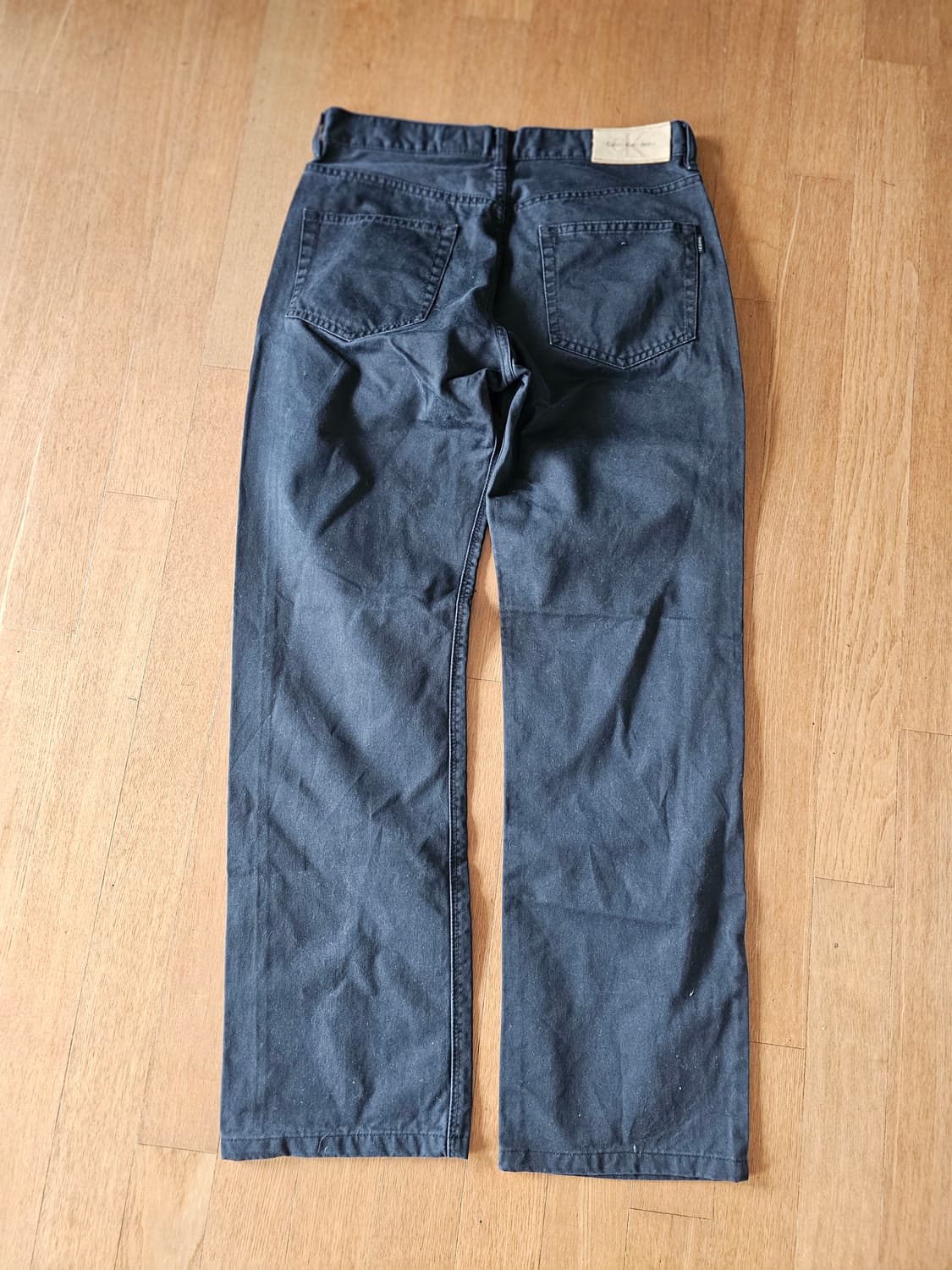 캘빈클라인 블랙 스트레이트 바지 W32 L34 상품이미지4