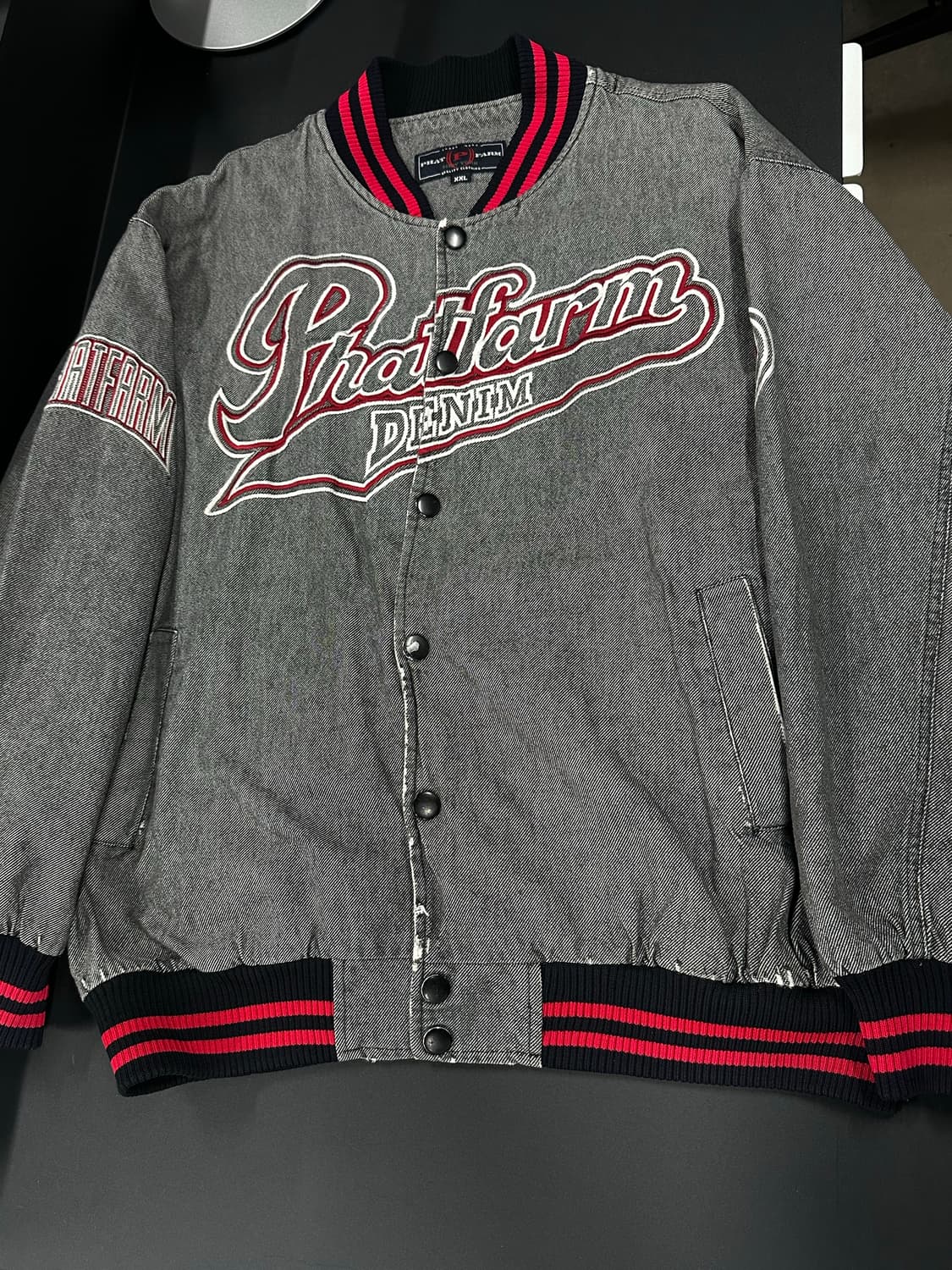 90‘s phat farm 팻팜 올드스쿨 데님 자켓 상품이미지4