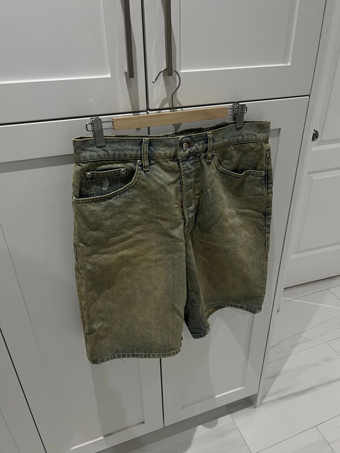 스투시 빅 올 데님 쇼츠 샌드워시 상품이미지2