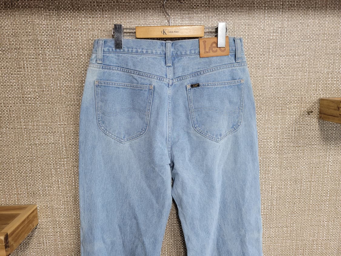 32인치 LEE 와이드핏 청바지 리 아메카지 연청 상품이미지3