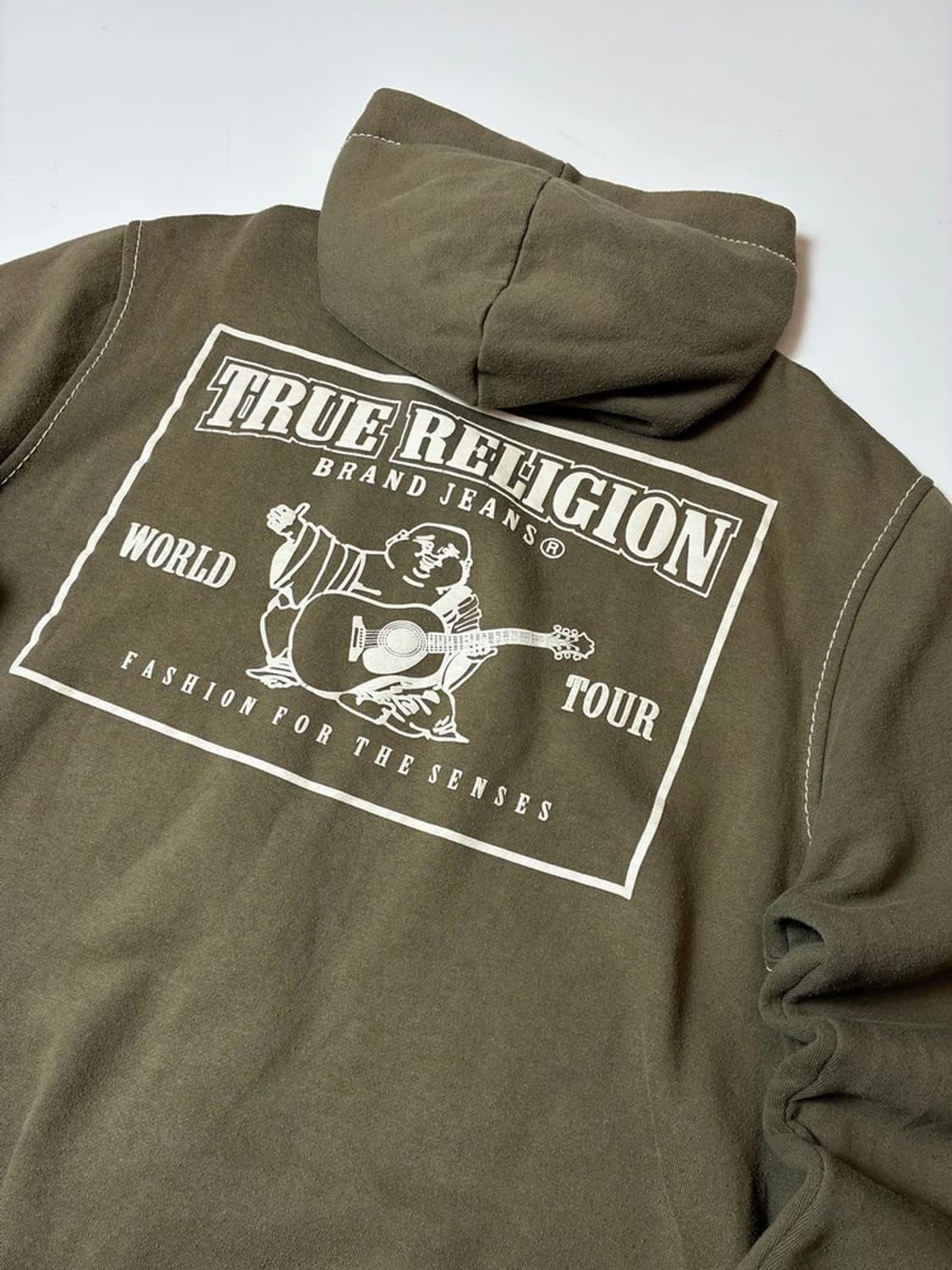 트루릴리젼 00's 밀레니엄 스티치 백 로고 후드 집업 PN8891 상품이미지6