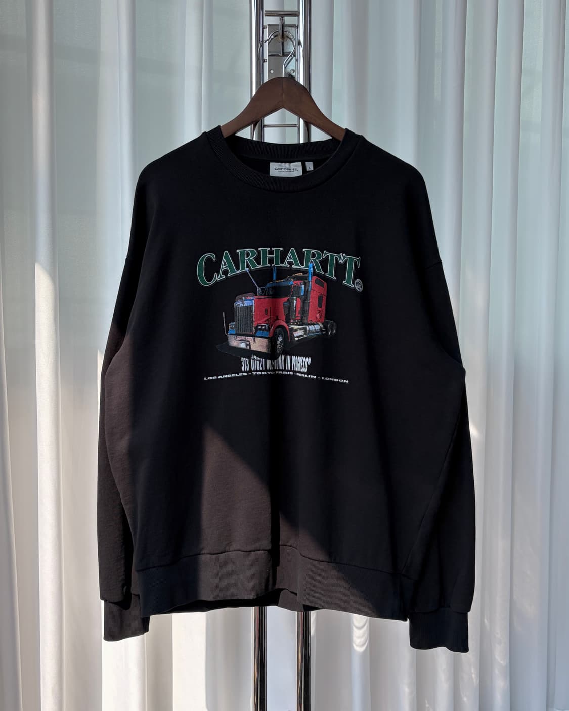 [L-XL]칼하트 WIP 온더로드 크루넥 맨투맨 상품이미지2