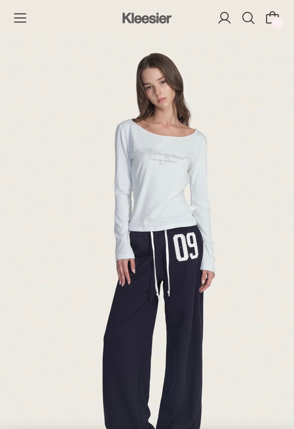 kleen club letter top, baby blue 상품이미지1