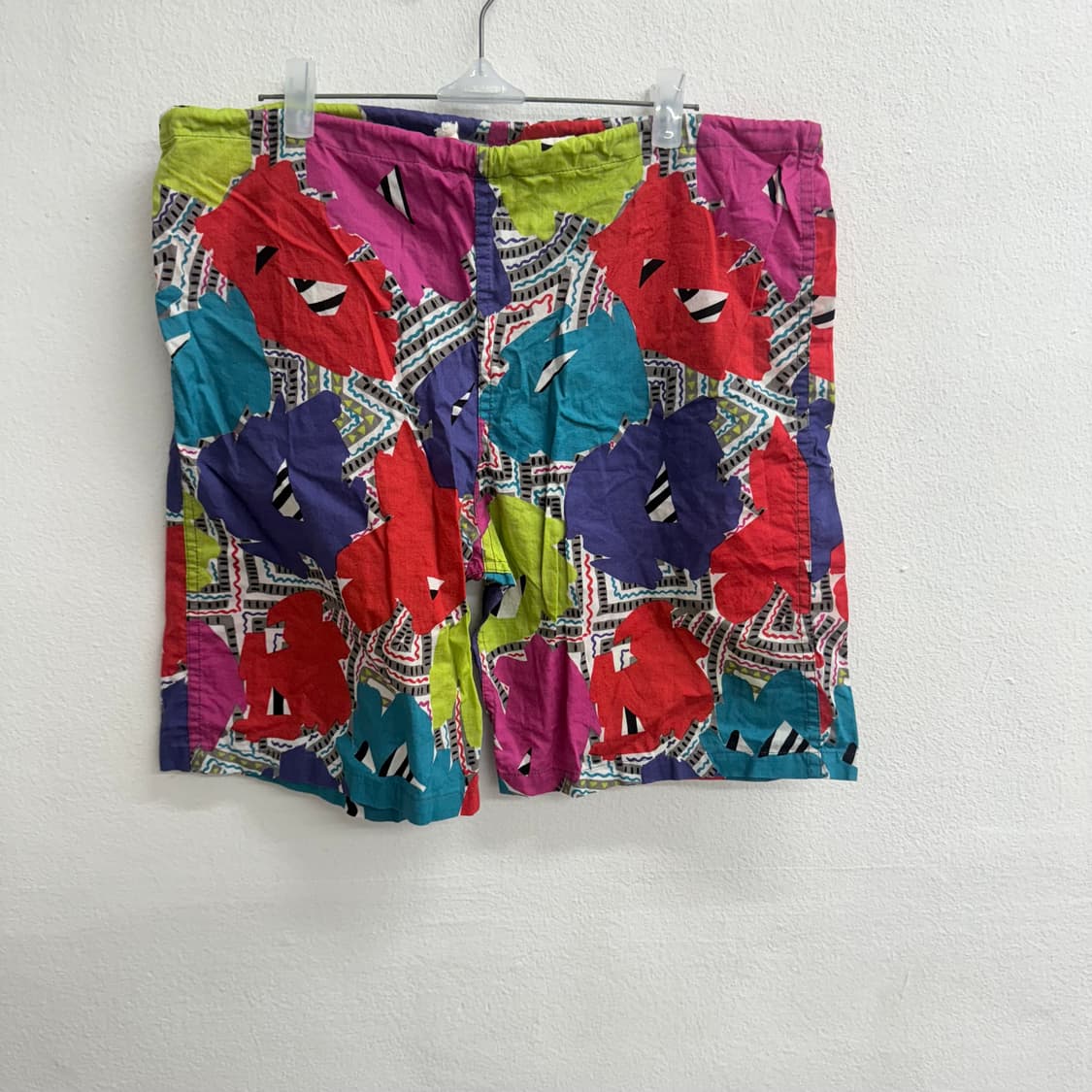 80S SURF LINE HAWAII 하와이안 플라워 패턴 반바지 (S) 상품이미지1