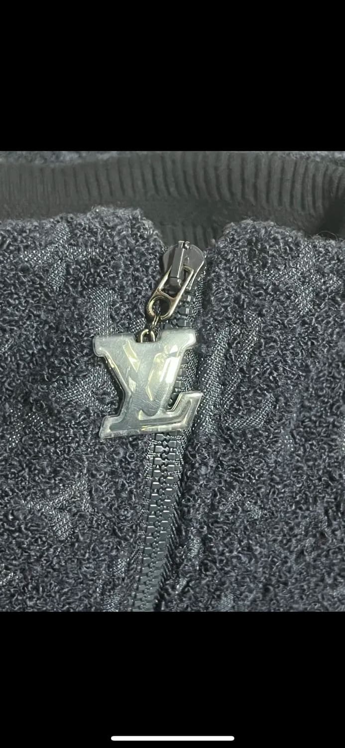 루이비통 모노그램 울 부클레 지퍼 블루종 52 상품이미지3