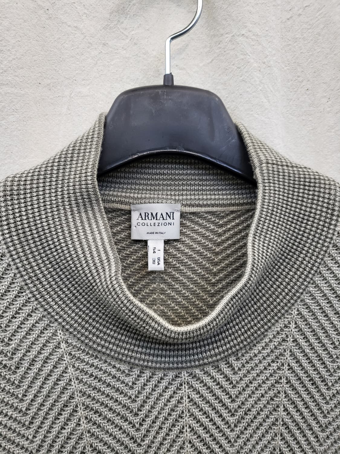 아르마니 콜레지오니 헤링본 패턴 니트 상품이미지4