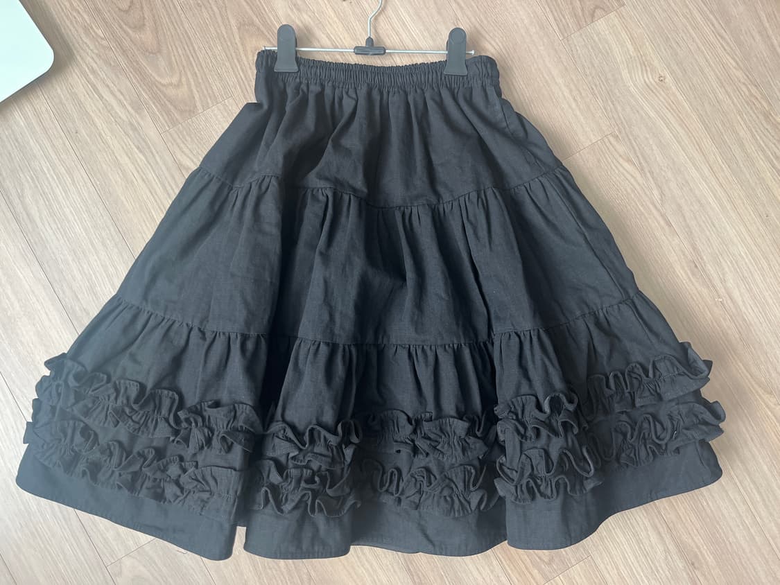 새제품/플리즈프로젝트 프릴 스커트 상품이미지1