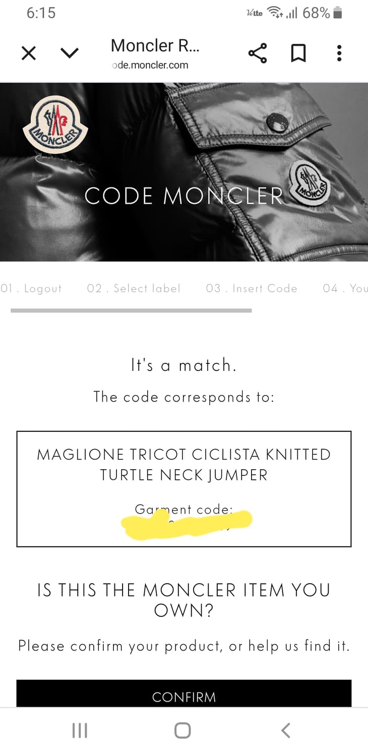 [55/정품] 몽클레어 감마블루 터틀넥 꽈배기니트 상품이미지10