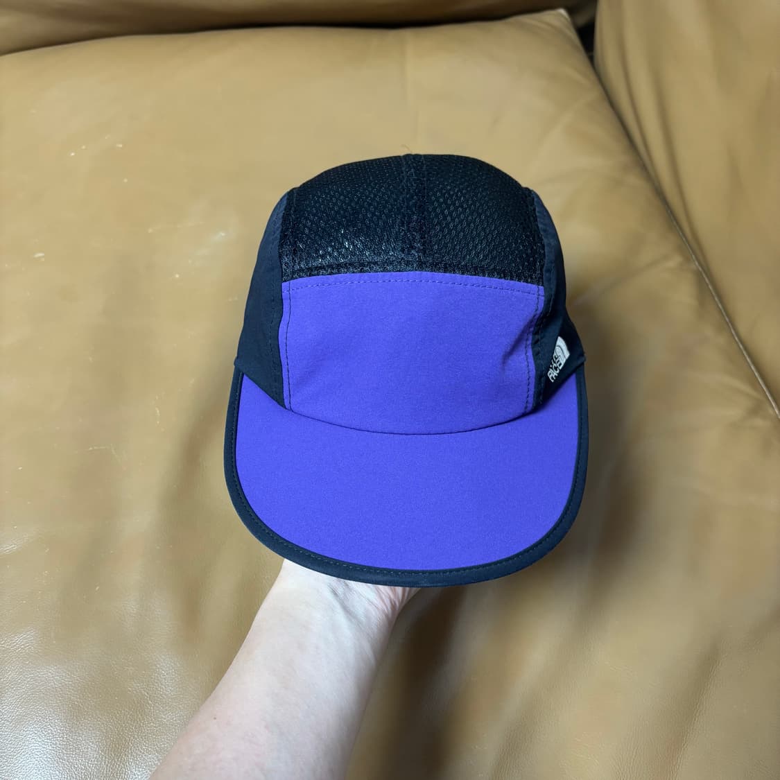 빔즈 노스페이스 캠프캡 모자 퍼플 블랙 메쉬 상품이미지2