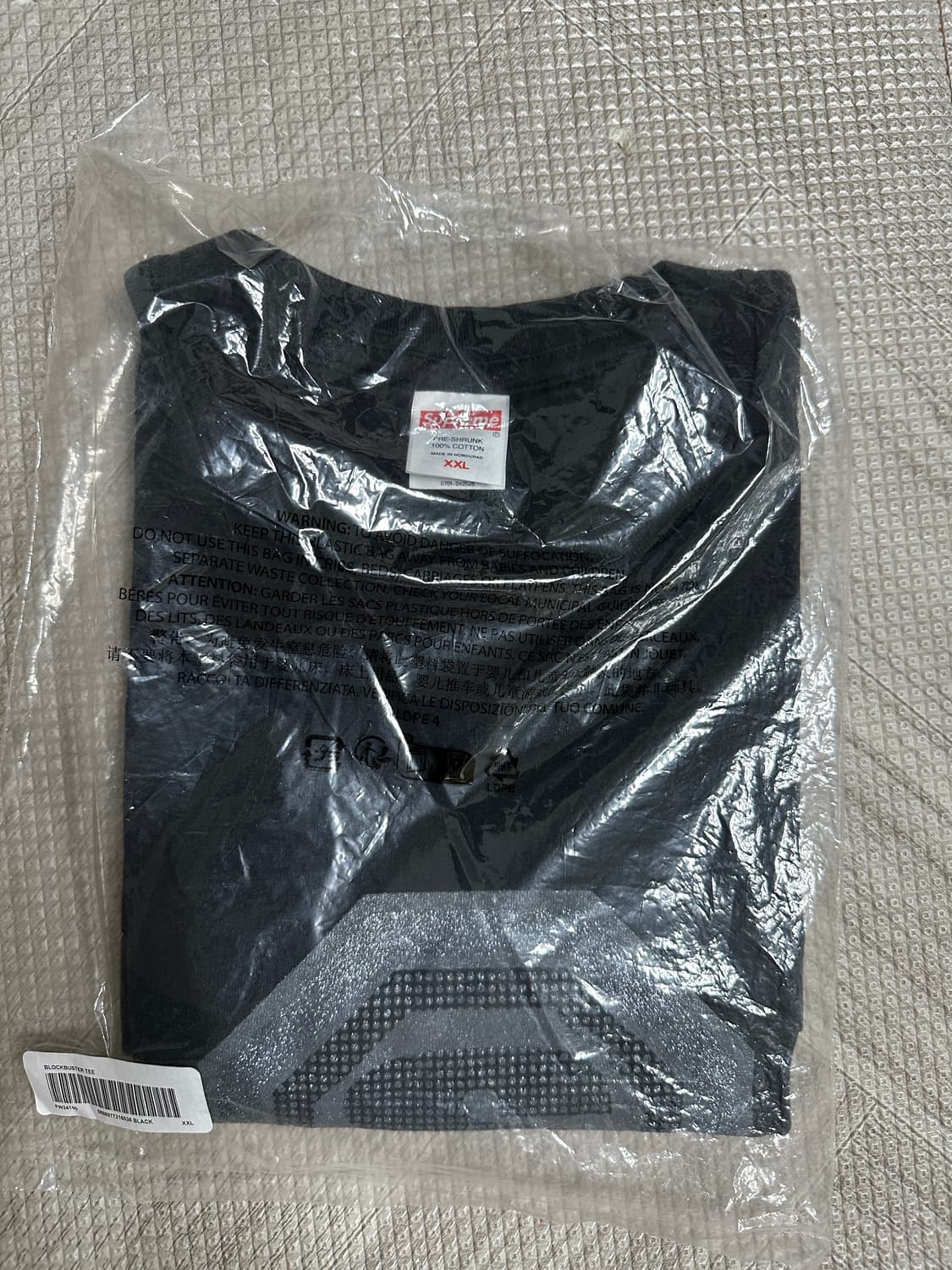 [2XL] 슈프림 블록버스터 티셔츠 블랙 - 24fw 상품이미지3