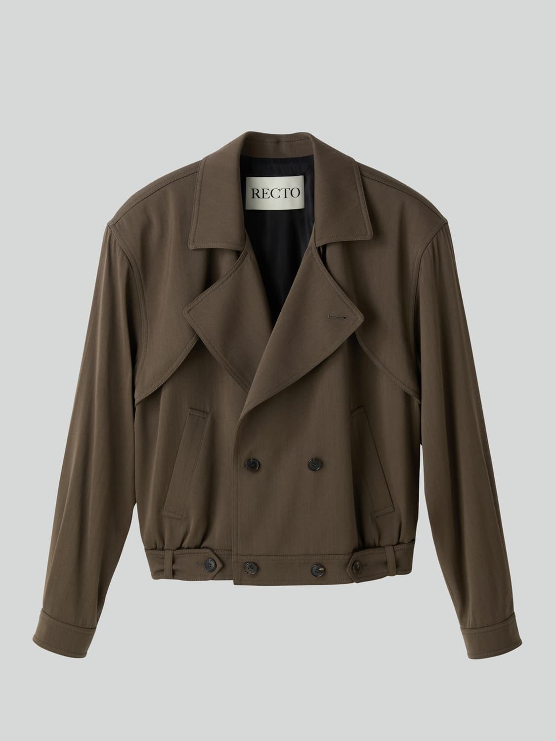 렉토 트렌치 자켓 TRENCH DETAIL WOOL JUMPER 상품이미지1