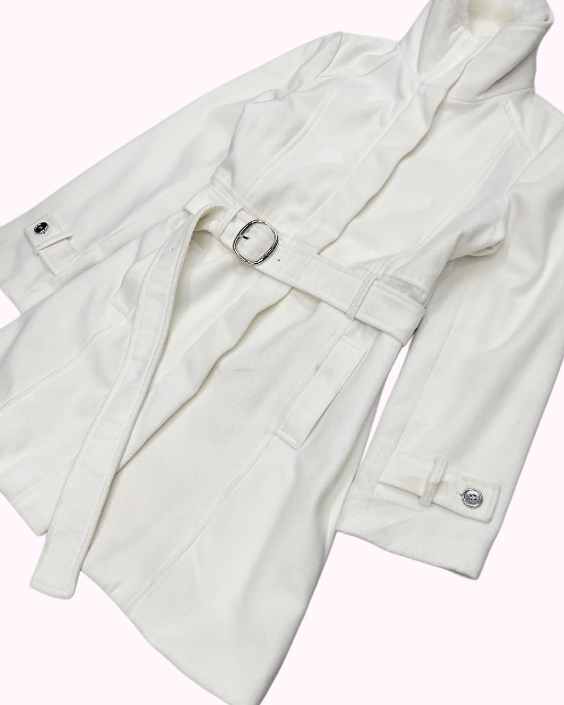 white belted fur collar coat 상품이미지4